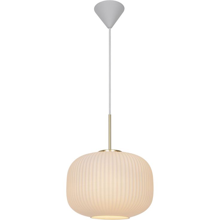 Riippuvalaisin Nordlux Milford, Ø30cm, messinki/opaali