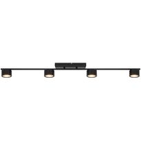 LED-kattovalaisin Nordlux Clyde, 4-osainen, musta
