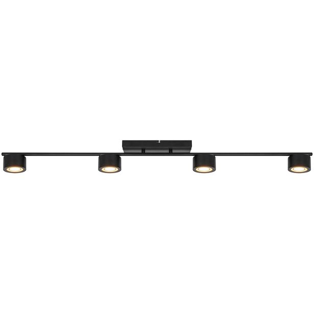 LED-kattovalaisin Nordlux Clyde, 4-osainen, musta
