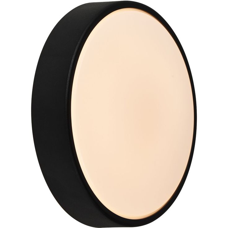 LED-ulkoseinävalaisin Nordlux Oliver Round, musta
