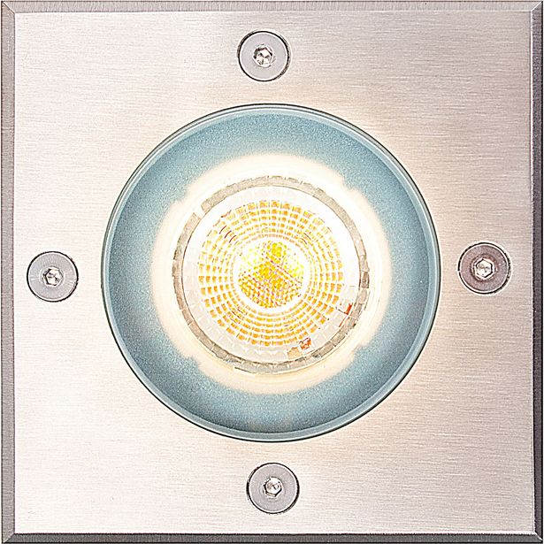 Maavalo Nordlux Andor Square, Ø11cm, ruostumaton teräs