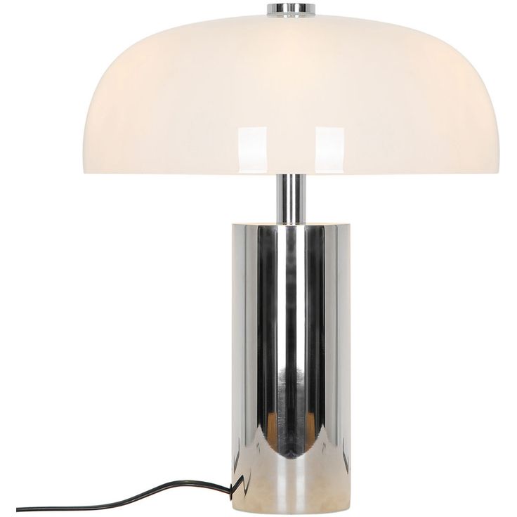 Pöytävalaisin Nordlux Gabrielle, 43cm, kromi/opaalivalkoinen