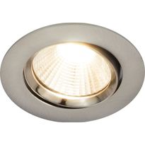 LED-alasvalo Nordlux Fremont, 2700K, harjattu teräs