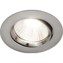LED-alasvalo Nordlux Fremont, 4000K, harjattu teräs
