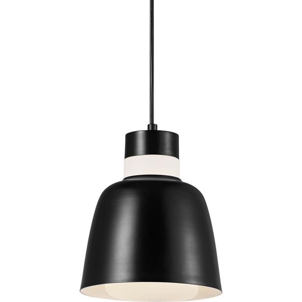 Riippuvalaisin Nordlux Emma 18, ø180x230mm, musta/valkoinen