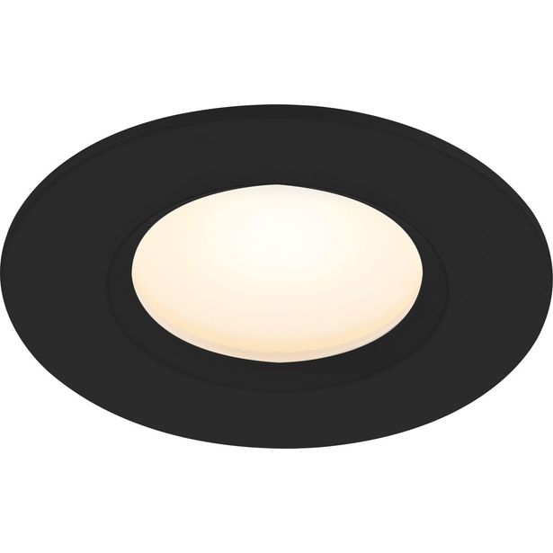 LED-alasvalo Nordlux Tiaki, 2700K/4000K, musta