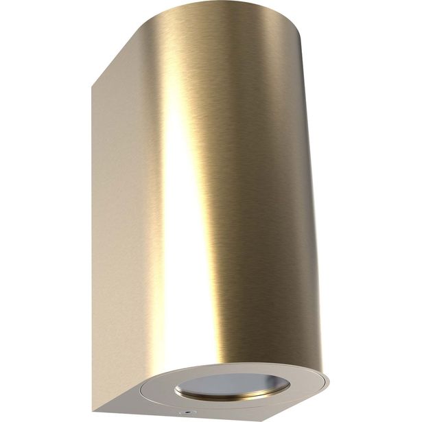 Seinävalaisin Nordlux Canto Maxi 2, 170x87x100mm, ylös/alas, messinki
