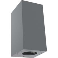 Seinävalaisin Nordlux Canto Maxi Kubi 2, 170x87x100mm, ylös/alas, harmaa