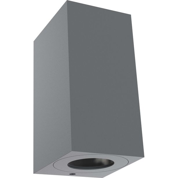 Seinävalaisin Nordlux Canto Maxi Kubi 2, 170x87x100mm, ylös/alas, harmaa