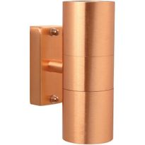 Ulkoseinävalaisin Nordlux Tin, IP54, ylös/alas, kupari