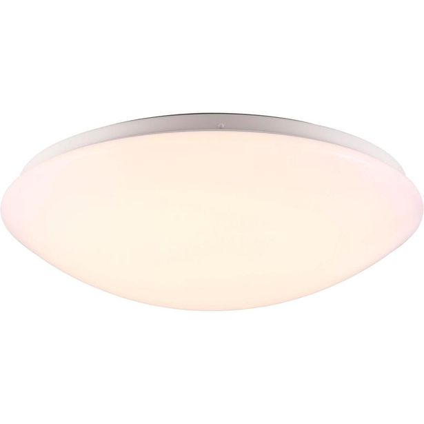 LED-plafondi Nordlux Ask, ø36cm, IP44, valkoinen