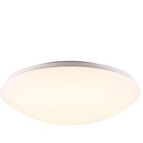 LED-plafondi Nordlux Ask, ø41cm, IP44, valkoinen