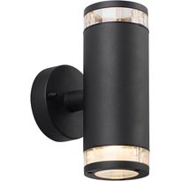 Ulkoseinävalaisin Nordlux Birk, 23,5cm, ylös/alas, musta