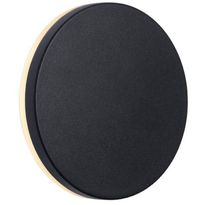 LED-ulkoseinävalaisin Nordlux Artego Round, Ø15cm, musta