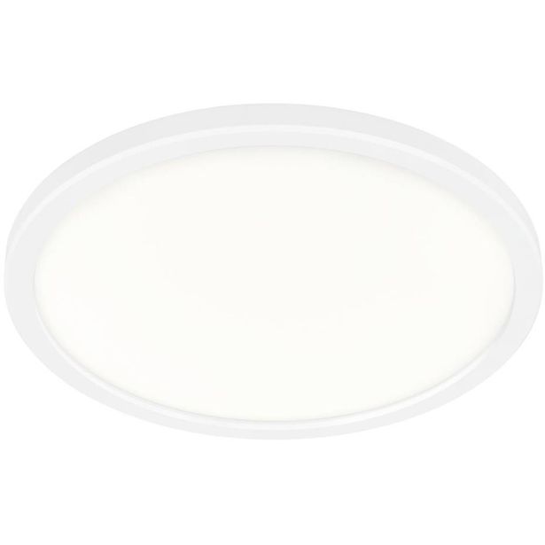 LED-plafondi Nordlux Oja 24 2700K, Ø24,4cm, valkoinen