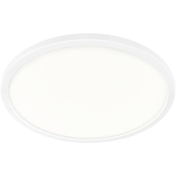LED-plafondi Nordlux Bronx 29 2700K, Ø29,4cm, valkoinen