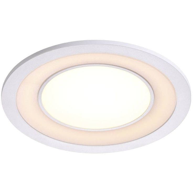 LED-alasvalo Nordlux Clyde 15, Ø14,5cm, 2700K, valkoinen