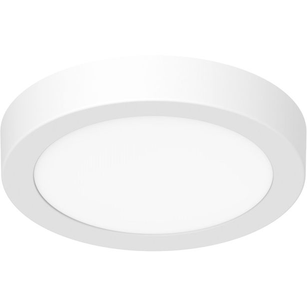 LED-plafondi Nordlux Leroy 4000K, Ø22cm, valkoinen