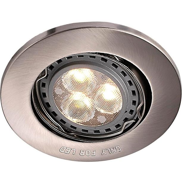 LED-alasvalo Nordlux Mixit ø8,5cm, GU10 harjattu teräs