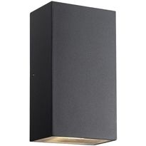LED-ulkoseinävalaisin Nordlux Rold, ylös/alas, kulmikas, musta