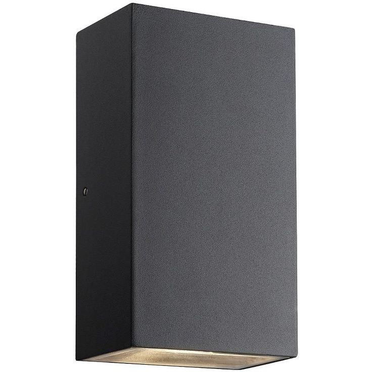 LED-ulkoseinävalaisin Nordlux Rold, ylös/alas, kulmikas, musta