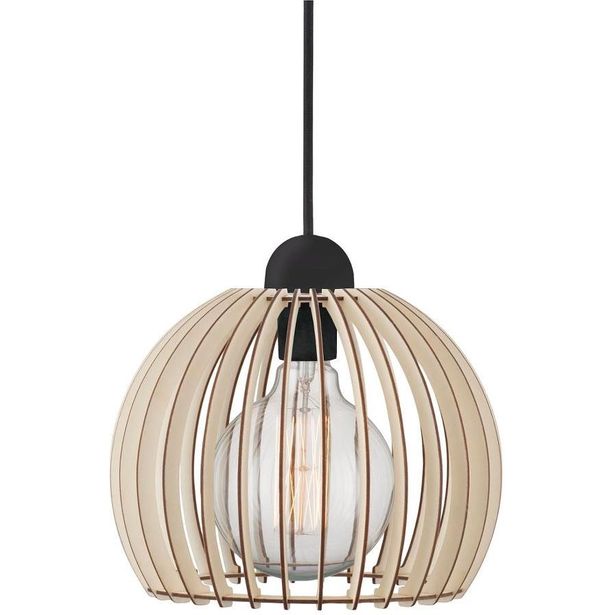 Riippuvalaisin Nordlux Chino, ø25cm, vaalea puu