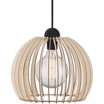 Riippuvalaisin Nordlux Chino, ø30cm, vaalea puu