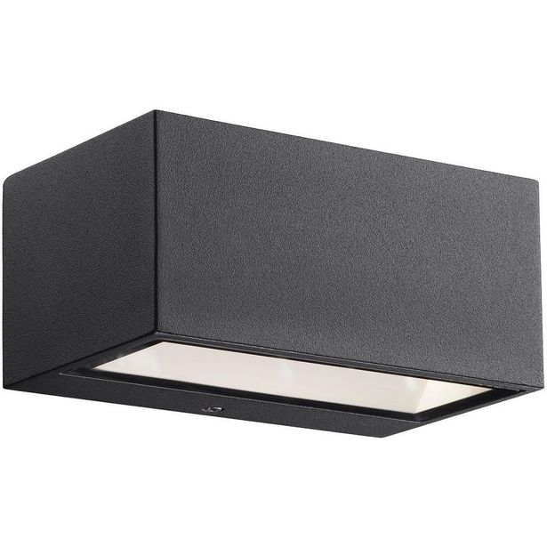 LED-ulkoseinävalaisin Nordlux Nene, ylös/alas, musta