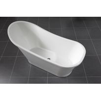 Kylpyamme Noro Seaside 1590x730mm valumarmori, valkoinen