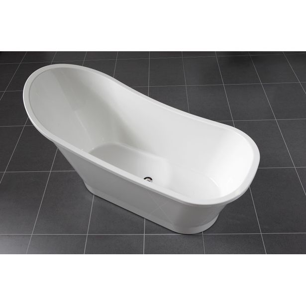 Kylpyamme Noro Seaside 1590x730mm valumarmori, valkoinen