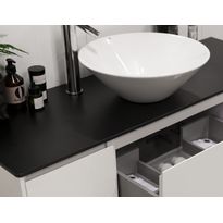 Pöytätaso Lifestyle Concept 600 musta painelaminaatti