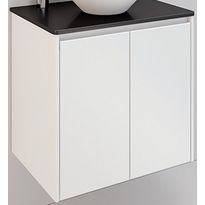 Pesuallaskaappi Lifestyle Concept 600 valkoinen matta 2 ovea