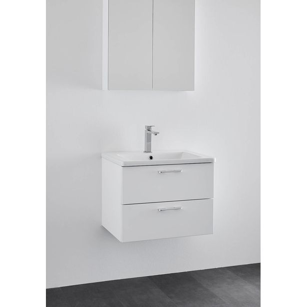 Pesuallaskaappi Noro Neo 600, 650x505mm, valkoinen