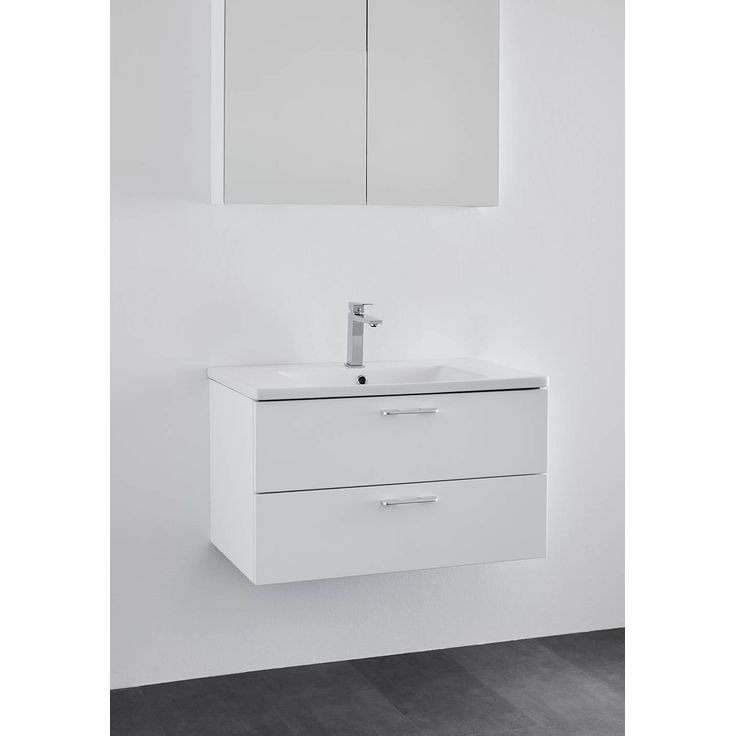 Pesuallaskaappi Noro Neo 800, 850x505mm, valkoinen