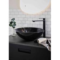 Malja-allas Noro Marble, 410 mm, musta