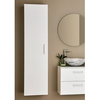 Korkea kaappi Noro Relounge, 400x1555mm, valkoinen