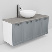 Allaskaappi ja Coast-allas Noro Flexline 125, 1200mm, marmoritaso, eri värejä