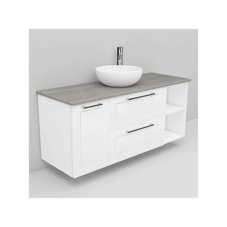 Allaskaappi ja Coast-allas Noro Flexline 165, 1200mm, marmoritaso, eri värejä