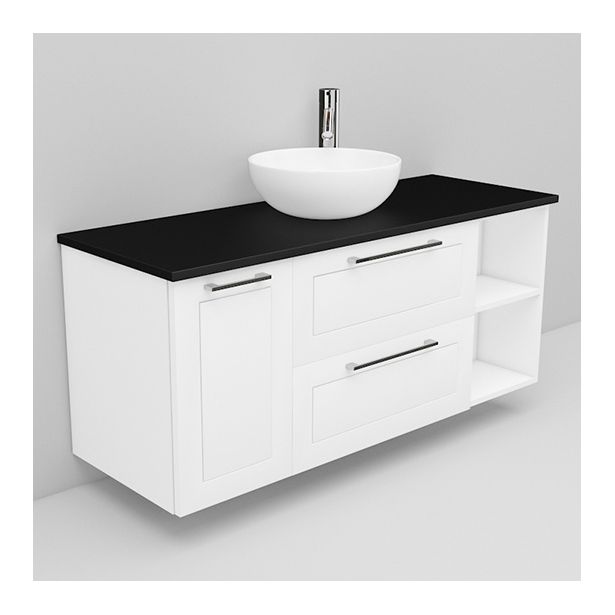 Allaskaappi ja Coast-allas Noro Flexline 168, 1200mm, musta taso, eri värejä