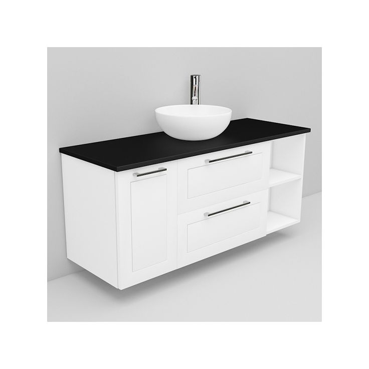 Allaskaappi ja Coast-allas Noro Flexline 168, 1200mm, musta taso, eri värejä