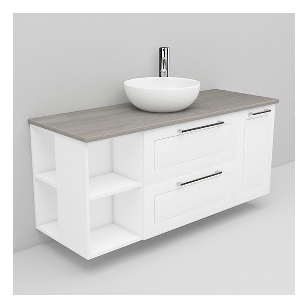 Allaskaappi ja Coast-allas Noro Flexline 173, 1200mm, marmoritaso, eri värejä
