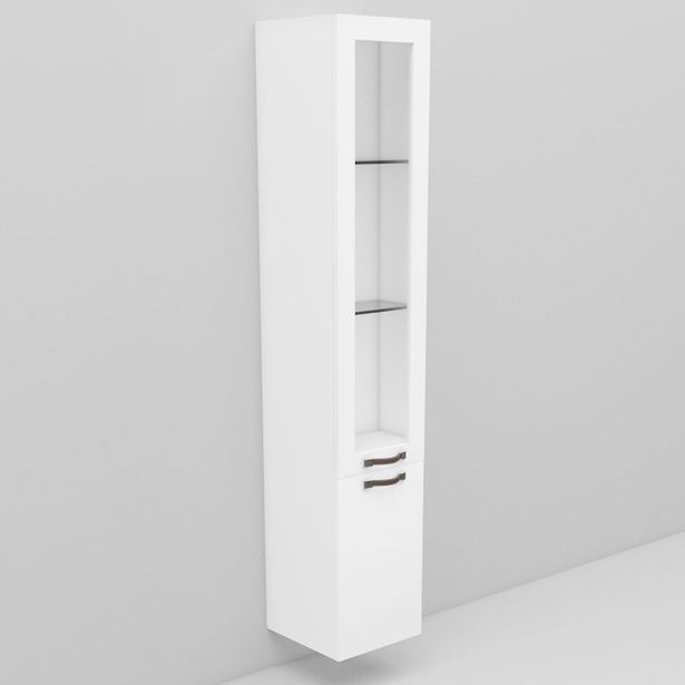 Korkea kaappi Noro Flexline 223.1, 300mm, valkoinen