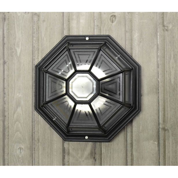 Plafondi Noor Monza, Ø283x150mm, musta