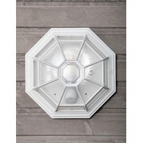 Plafondi Noor Monza, Ø283x150mm, valkoinen