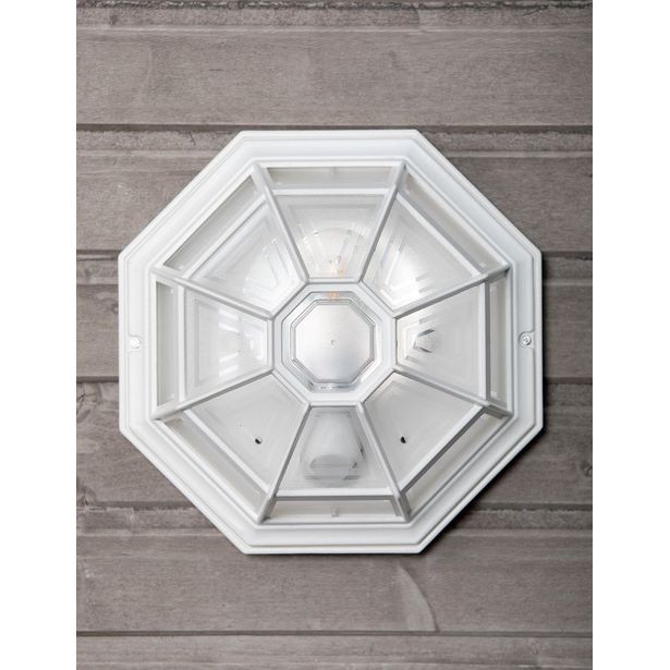 Plafondi Noor Monza, Ø283x150mm, valkoinen