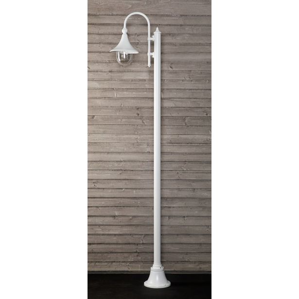 Pylväsvalaisin Noor Trumpetti, 2350x525x250mm, valkoinen