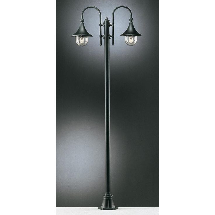 Pylväsvalaisin Noor Trumpetti, 2350x810x250mm, 2-osainen, musta