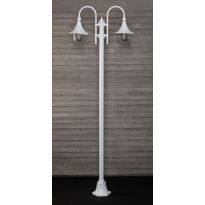 Pylväsvalaisin Noor Trumpetti, 2350x810x250mm, 2-osainen, valkoinen