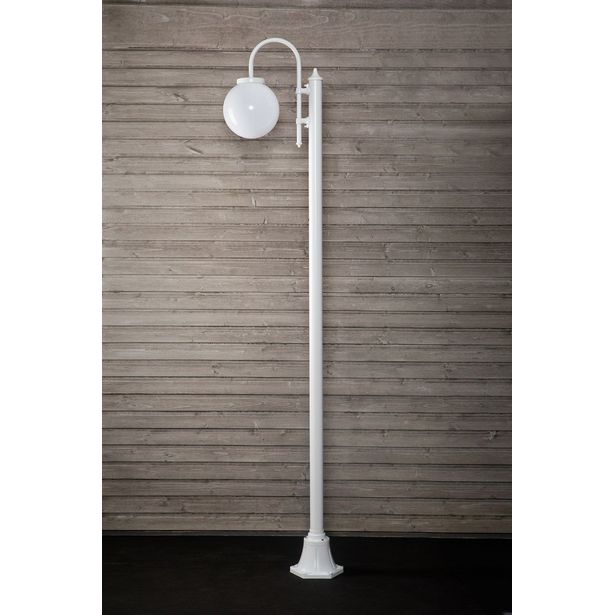 Pylväsvalaisin Noor Globo, 2350x525x250mm, valkoinen