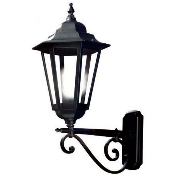 Seinävalaisin Noor Milano Maxi, 714x485x310mm, musta